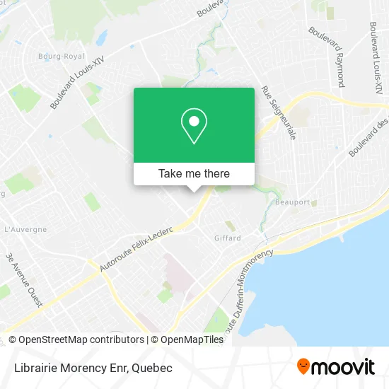 Librairie Morency Enr map