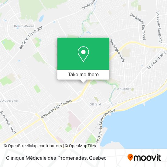 Clinique Médicale des Promenades map