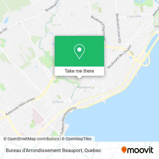 Bureau d'Arrondissement Beauport map
