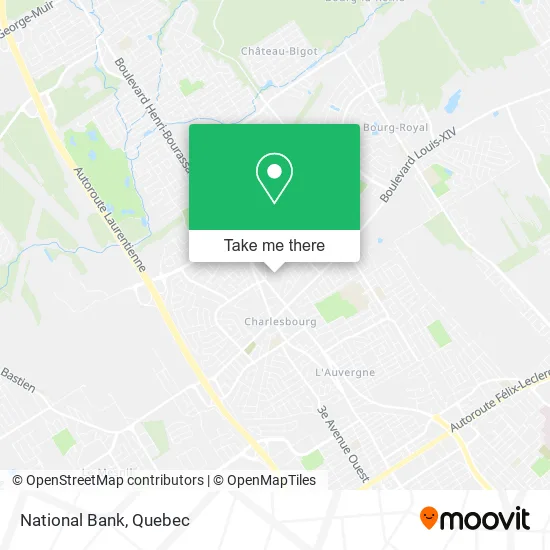 National Bank map