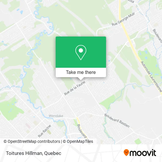 Toitures Hillman map