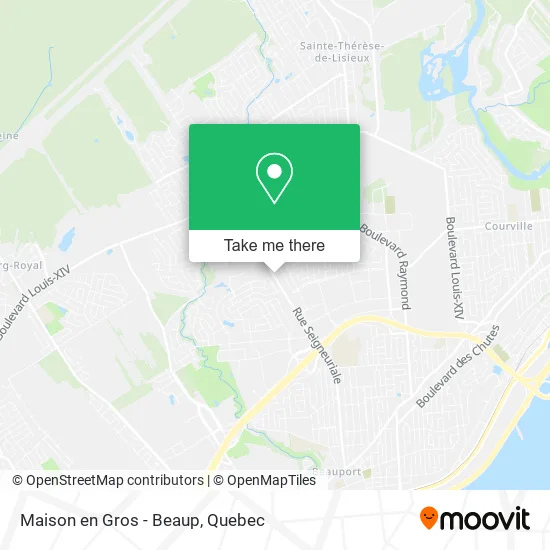 Maison en Gros - Beaup map