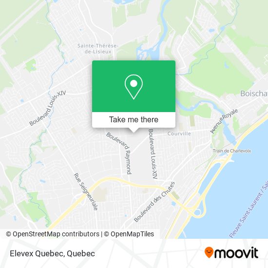 Elevex Quebec map