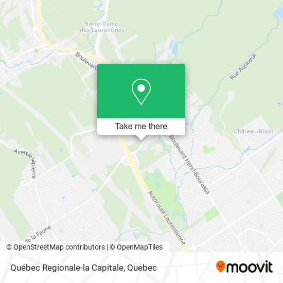 Québec Regionale-la Capitale map