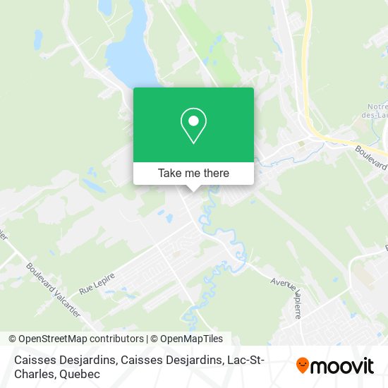 Caisses Desjardins, Caisses Desjardins, Lac-St-Charles map