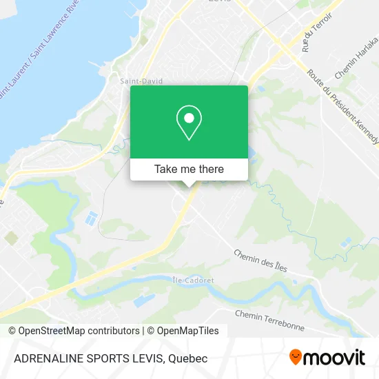 ADRENALINE SPORTS LEVIS map