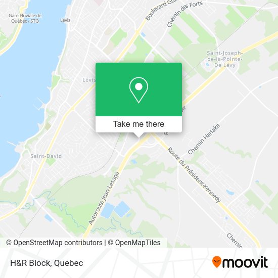 H&R Block map