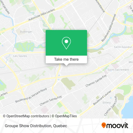 Groupe Show Distribution map