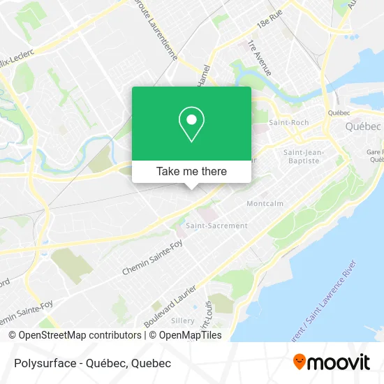 Polysurface - Québec map