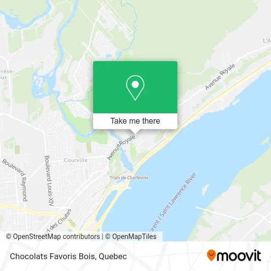 Chocolats Favoris Bois map
