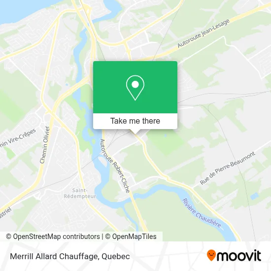 Merrill Allard Chauffage map