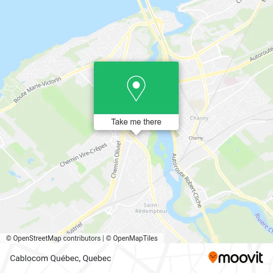Cablocom Québec map