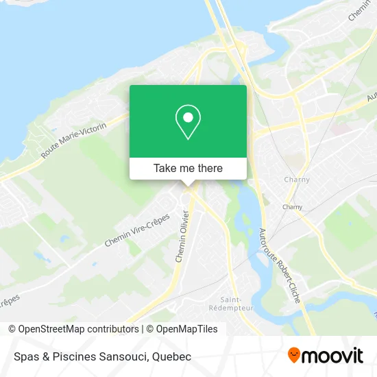 Spas & Piscines Sansouci map