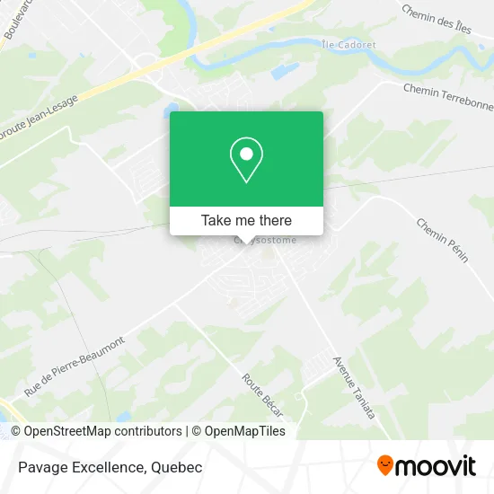Pavage Excellence map
