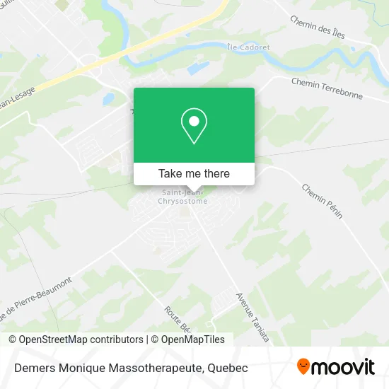 Demers Monique Massotherapeute map