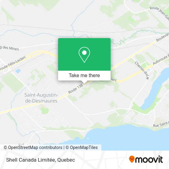 Shell Canada Limitée map