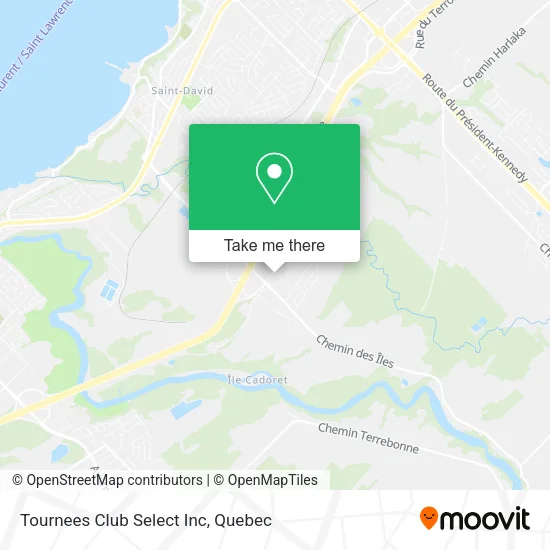 Tournees Club Select Inc map