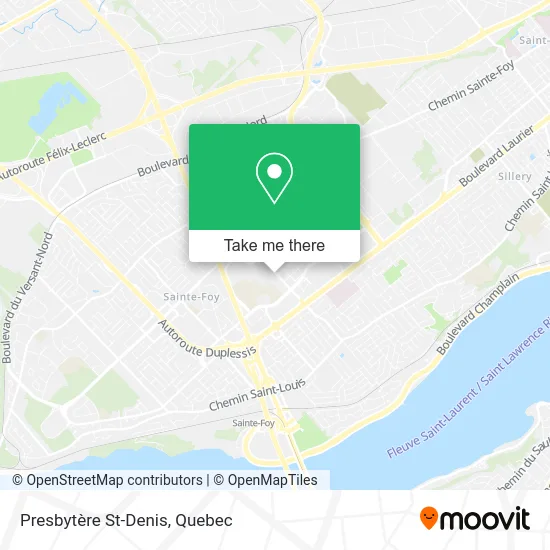 Presbytère St-Denis map