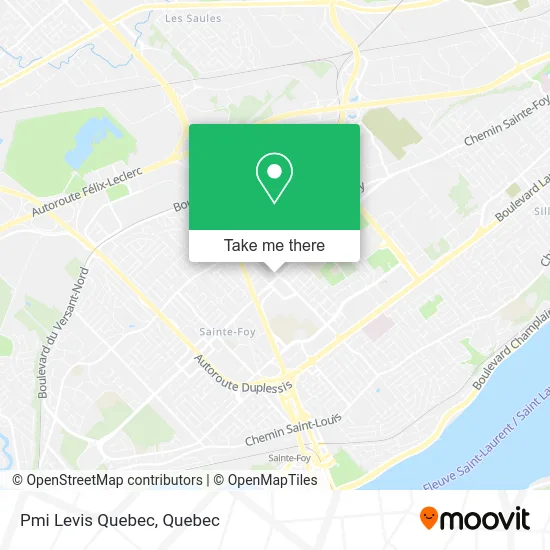 Pmi Levis Quebec map
