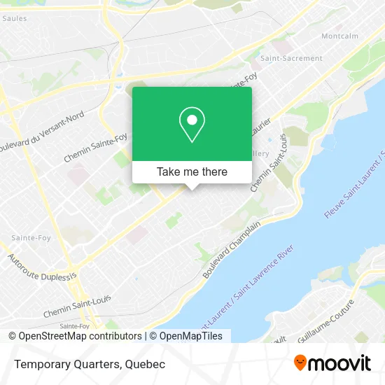 Temporary Quarters map