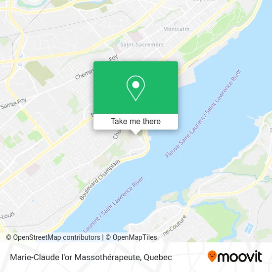 Marie-Claude l'or Massothérapeute map