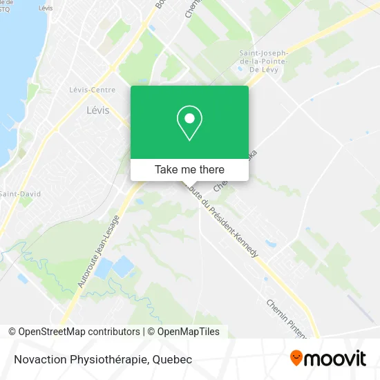 Novaction Physiothérapie map