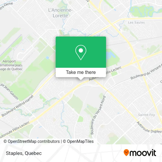 Staples map