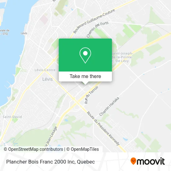 Plancher Bois Franc 2000 Inc map