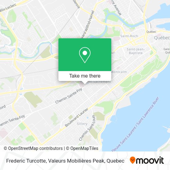 Frederic Turcotte, Valeurs Mobilières Peak map