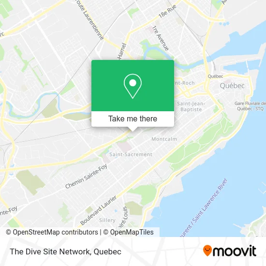 The Dive Site Network map