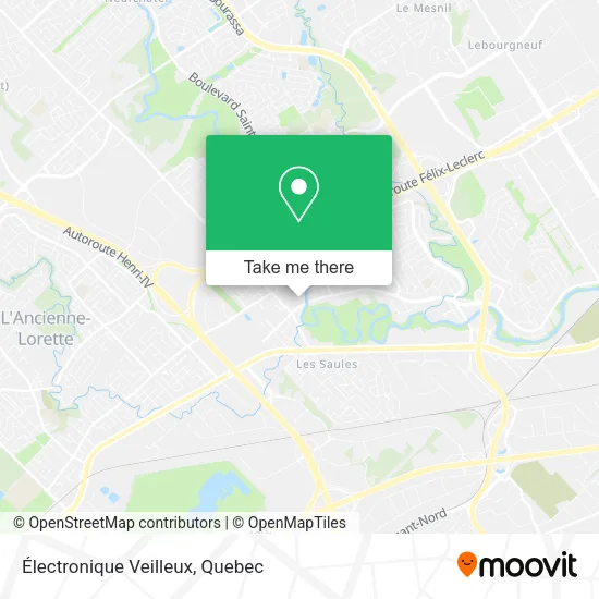 Électronique Veilleux map