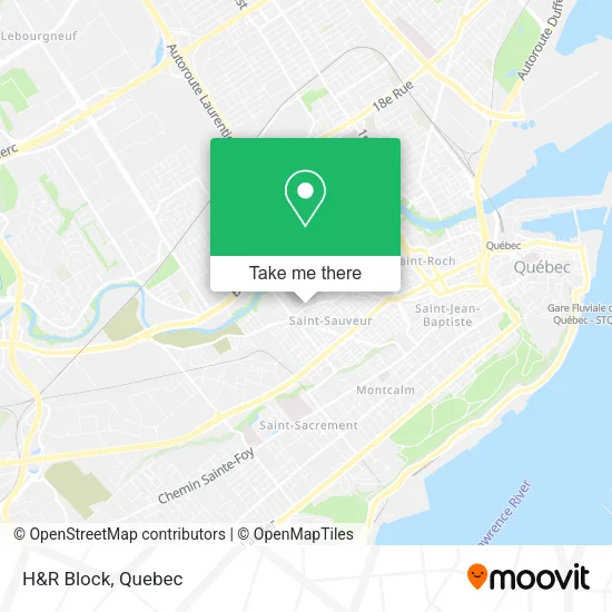 H&R Block map