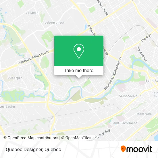 Québec Designer map