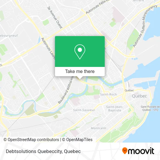 Debtsolutions Quebeccity map