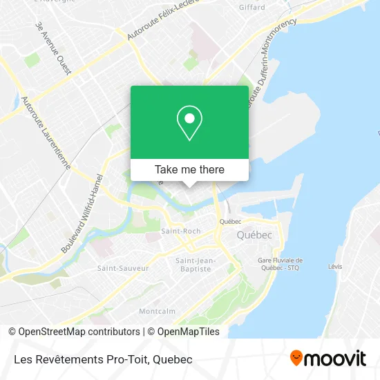 Les Revêtements Pro-Toit map