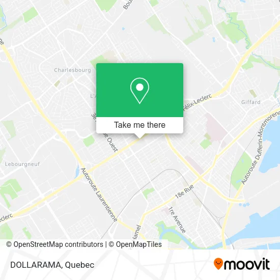DOLLARAMA map