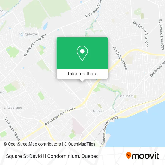 Square St-David II Condominium map