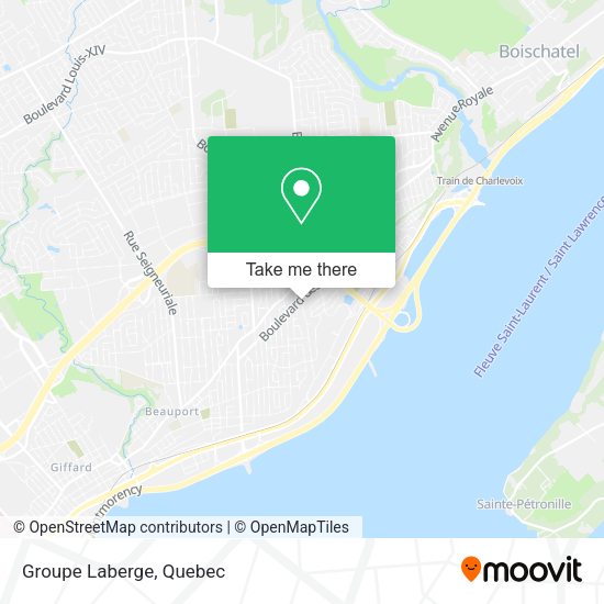 Groupe Laberge map