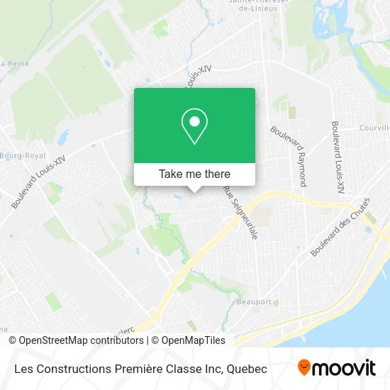 Les Constructions Première Classe Inc map
