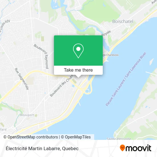 Électricité Martin Labarre map