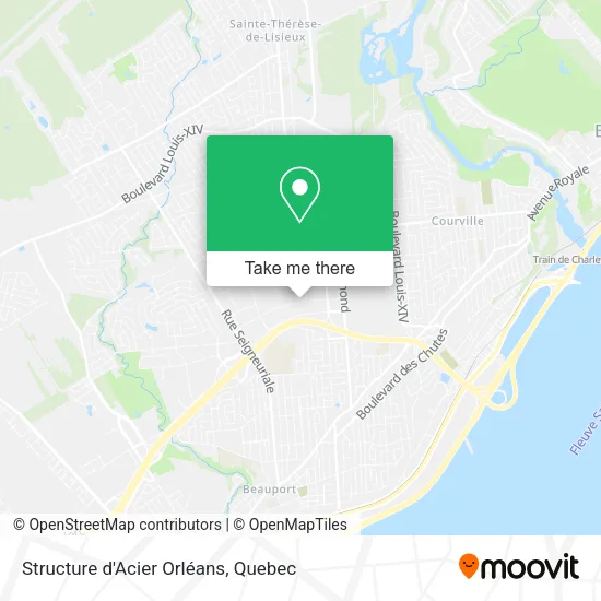 Structure d'Acier Orléans map