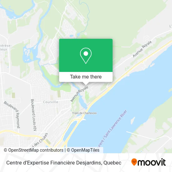 Centre d'Expertise Financière Desjardins map