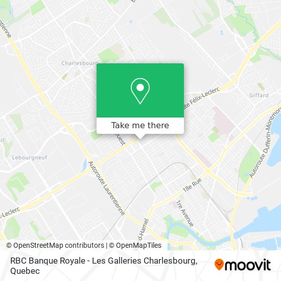 RBC Banque Royale - Les Galleries Charlesbourg map