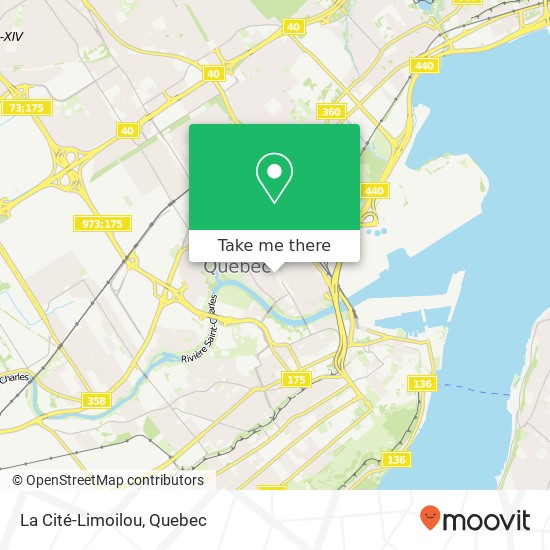 La Cité-Limoilou map