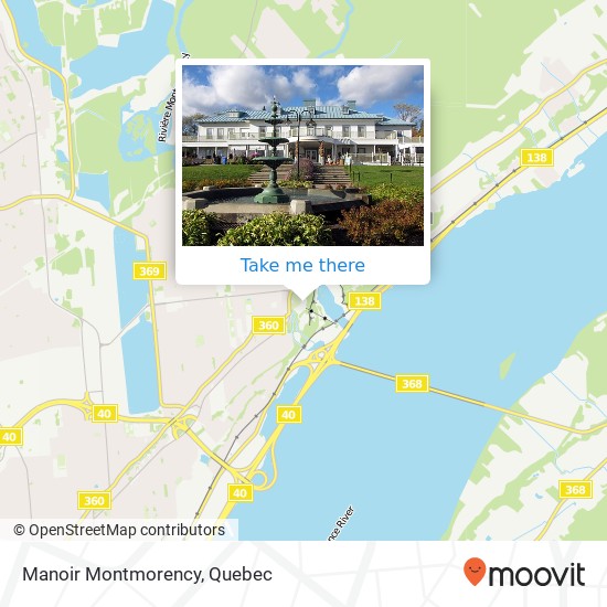 Manoir Montmorency map