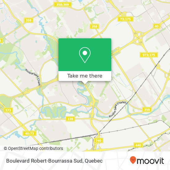 Boulevard Robert-Bourrassa Sud map
