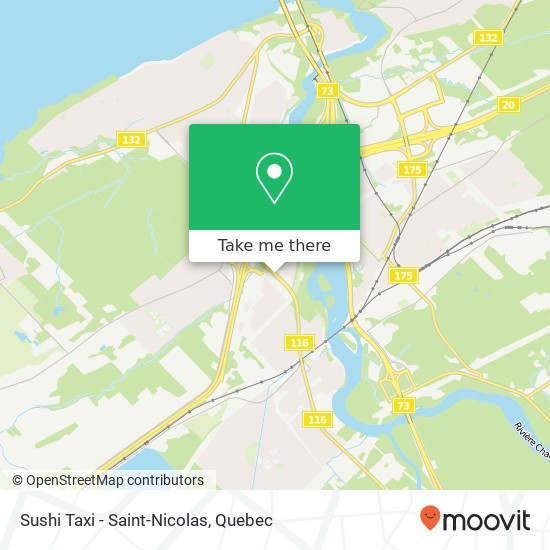 Sushi Taxi - Saint-Nicolas map