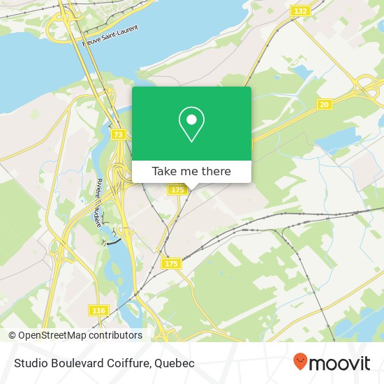 Studio Boulevard Coiffure map