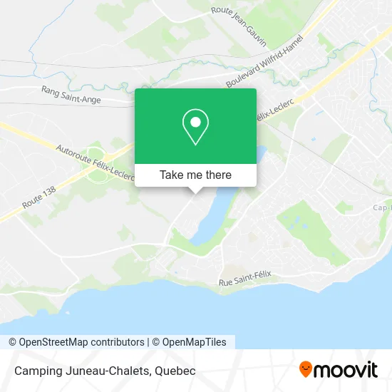 Camping Juneau-Chalets map