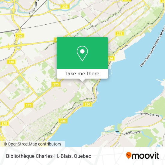 Bibliothèque Charles-H.-Blais map